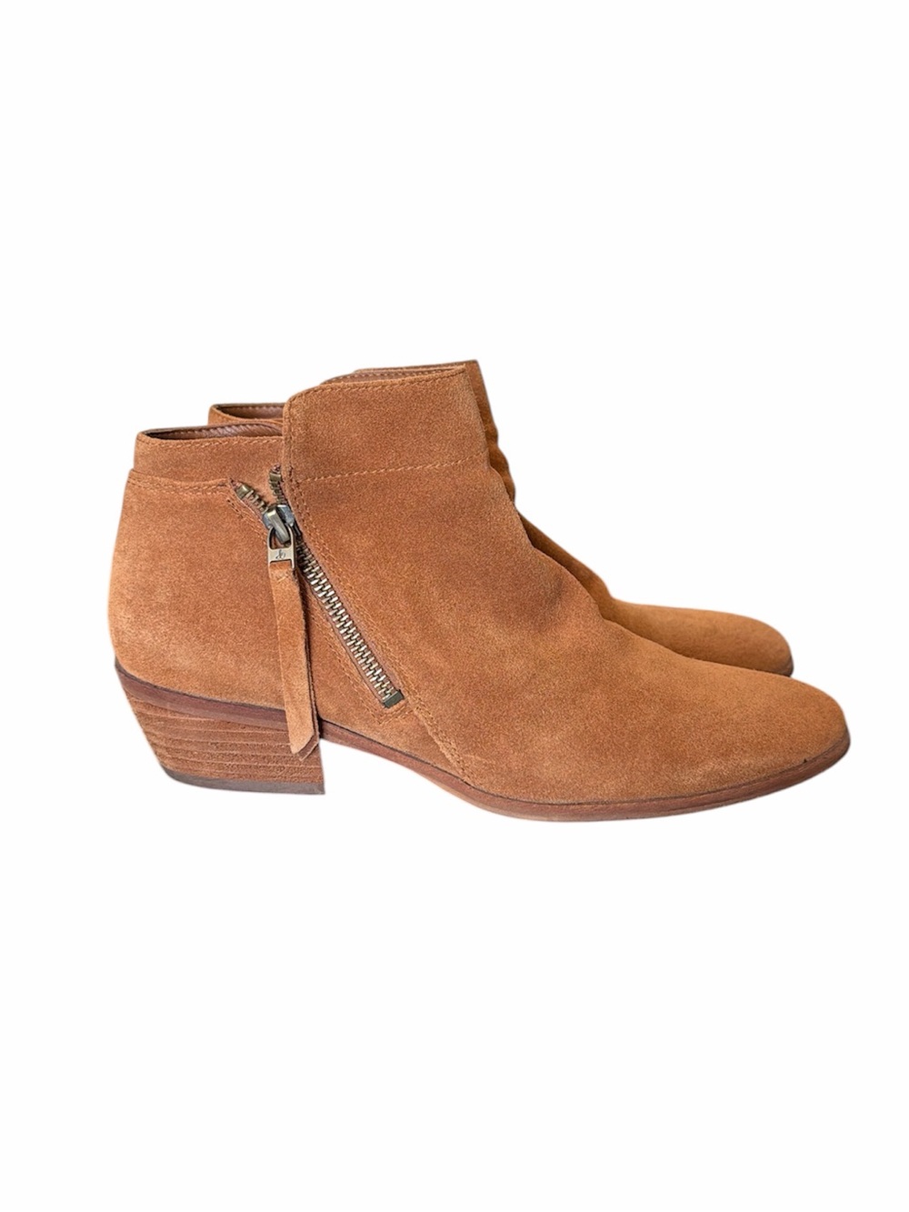 Sam‎ Edelman Packer brown ankle boots 9.5 camel casual western bohemian comfort